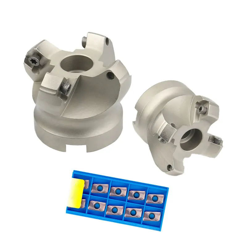 KM12 45 Degree Cutting Adapter 50/63/80/100mm Indexable Solid Carbide Insert SEKT1204 CNC Lathe Machine Face Milling Cutter Head