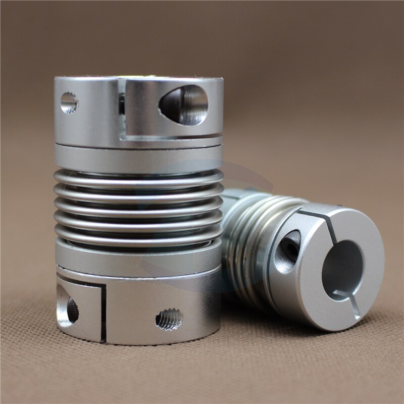 High Torque R+W Metal Bellow Clamping Flexible AC Motor Shaft Coupling Coupler 2PCS In Pack