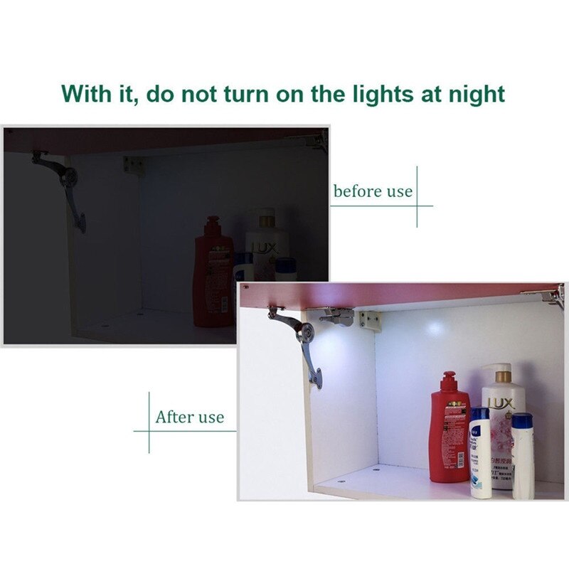 2/5/10 stuks led kastverlichting met aanraaksensor, kast binnenscharnierlamp, kledingkast, nachtlampje, thuiskeuken