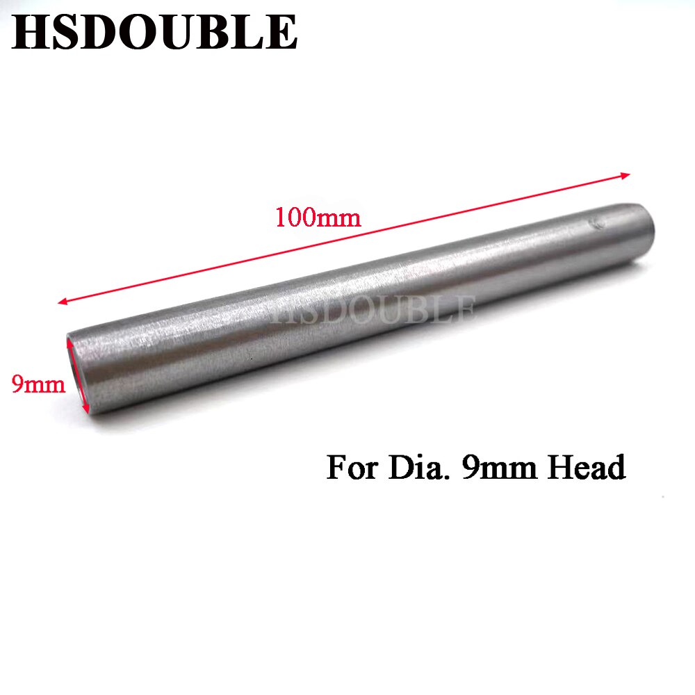 Double cap rivets setting tool single cap snap rivet punch setter hand tool Steel spike studs for leather craft garment shoe DIY: 9mm
