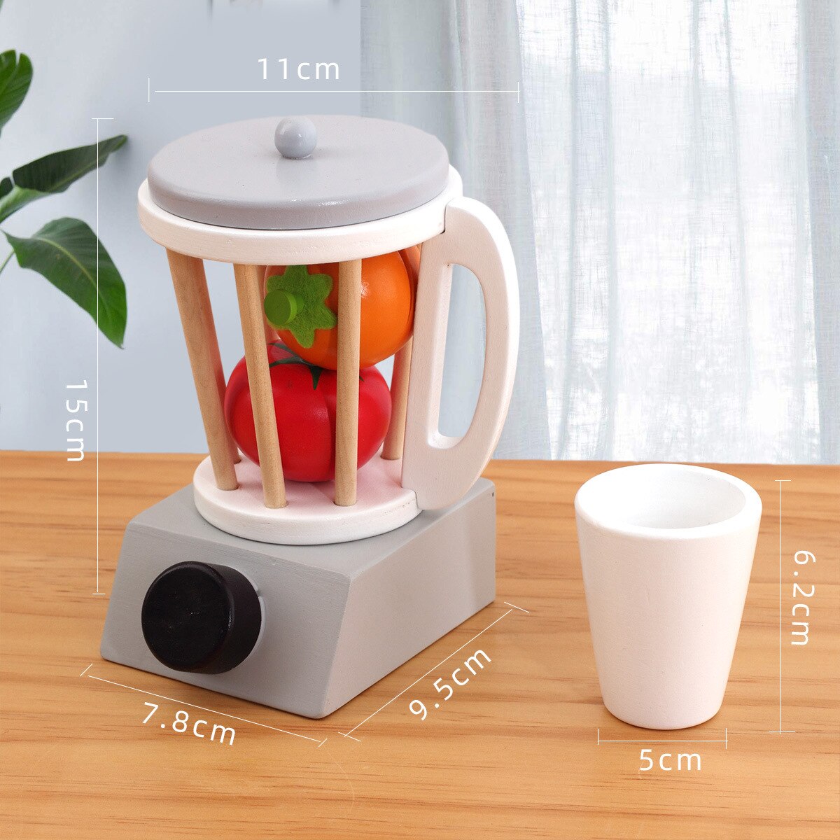 Kitchen Pretend Play Toy Wooden Simulation Coffee Machine Toaster Machine Mixer Juicer Baby Early Learning Educational Toys: G