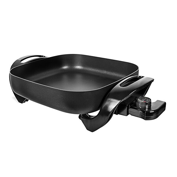Plancha de asar Postquam ITALIAN sartén eléctrica con tapa - Total 1500 ELECTRIC SKILLET- capacidad: 30x30cm - IDECUCOOK01