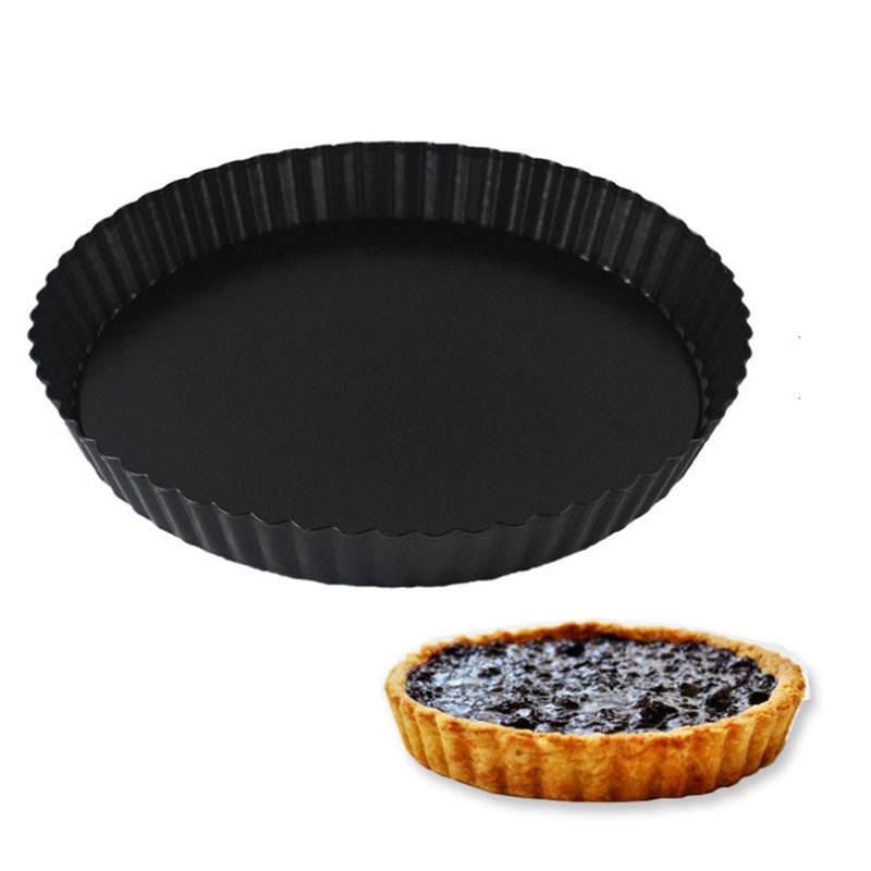 Bandeja para tartas con Fondo extraíble sartén para tartas y quiches 3/4 pulgadas antiadherente redonda/forma de corazón/molde rectangular para Tartas y huevos herramientas para hornear