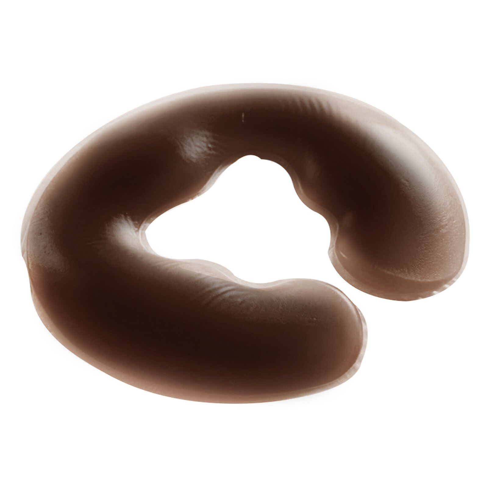 Gesicht Massage U bilden Kissen Elastische Silikon Kissen Nacken Körper Entspannen waschbar Sanft Salon Tragbare Wiederverwendbare Komfortable Rest: Braun