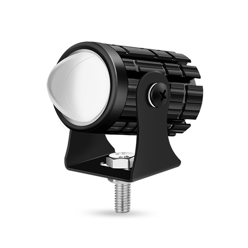 Focos de faros LED para motocicleta, iluminación auxiliar DRL, luz antiniebla de 12V para Moto, bicicletas, accesorios para coches: Azul hielo