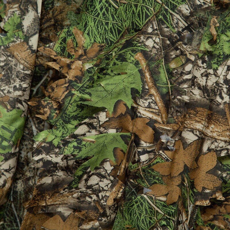 Camouflage 3D feuille cape Yowie Ghillie respirant ouvert Poncho Type Camouflage observation des oiseaux Poncho costume