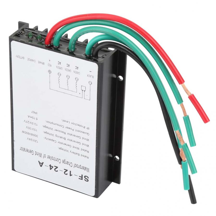 Contrôleur d'éolienne étanche 12V/24V | 300W/600W, régulateur de Charge, générateur d'énergie