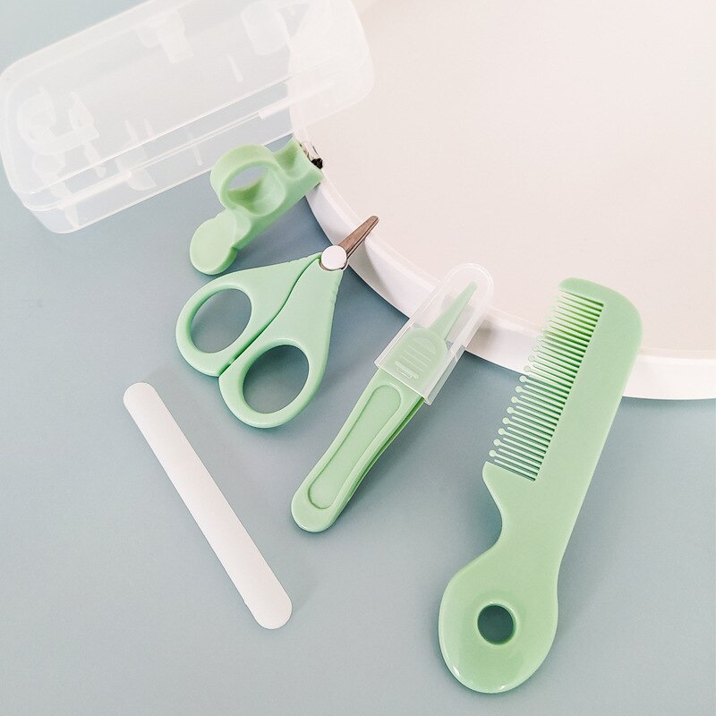5 stk babypleje baby sundhedspleje sæt baby neglepleje sæt nyfødt baby klipper hår børste saks næse rene baby sikkerhedspleje sæt