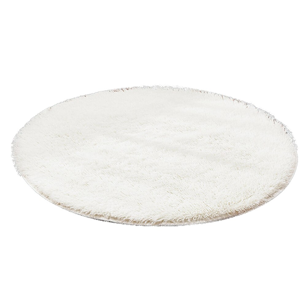 Super Soft Round Carpet Mat Fluffy Rugs Anti-Skid Shaggy Area Rugs Livingroom Bedroom Carpets Home