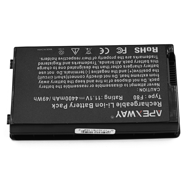 Apexway Laptop Battery for ASUS F8 F80 F80H F80A F80S F80Q F80L F80M F81 F81SE X82SE F83 F50S X61 X61W X61S X61GX X61SL X61Z