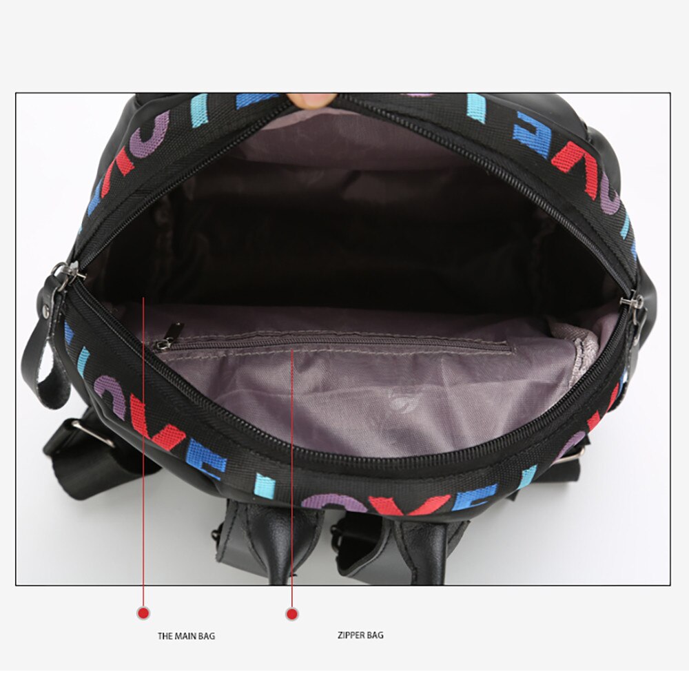 Female Soft PU Leather Mini Backpacks Students Fuzzy Ball Pendant Shoulder Schoolbags Women Small Travel Bag BackPack #25