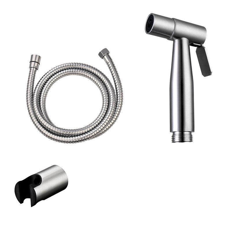 304 handdouches van roestvrij staal, driehoekig toiletventiel, sproeipistool, bidet, sanitair, accessoires, anale douche: En