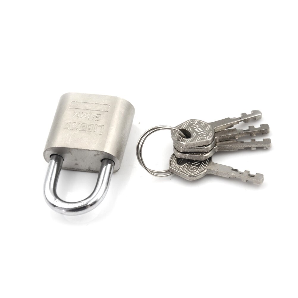 1 set kastbagagebeveiligingssloten van metaal met 3 sleutels