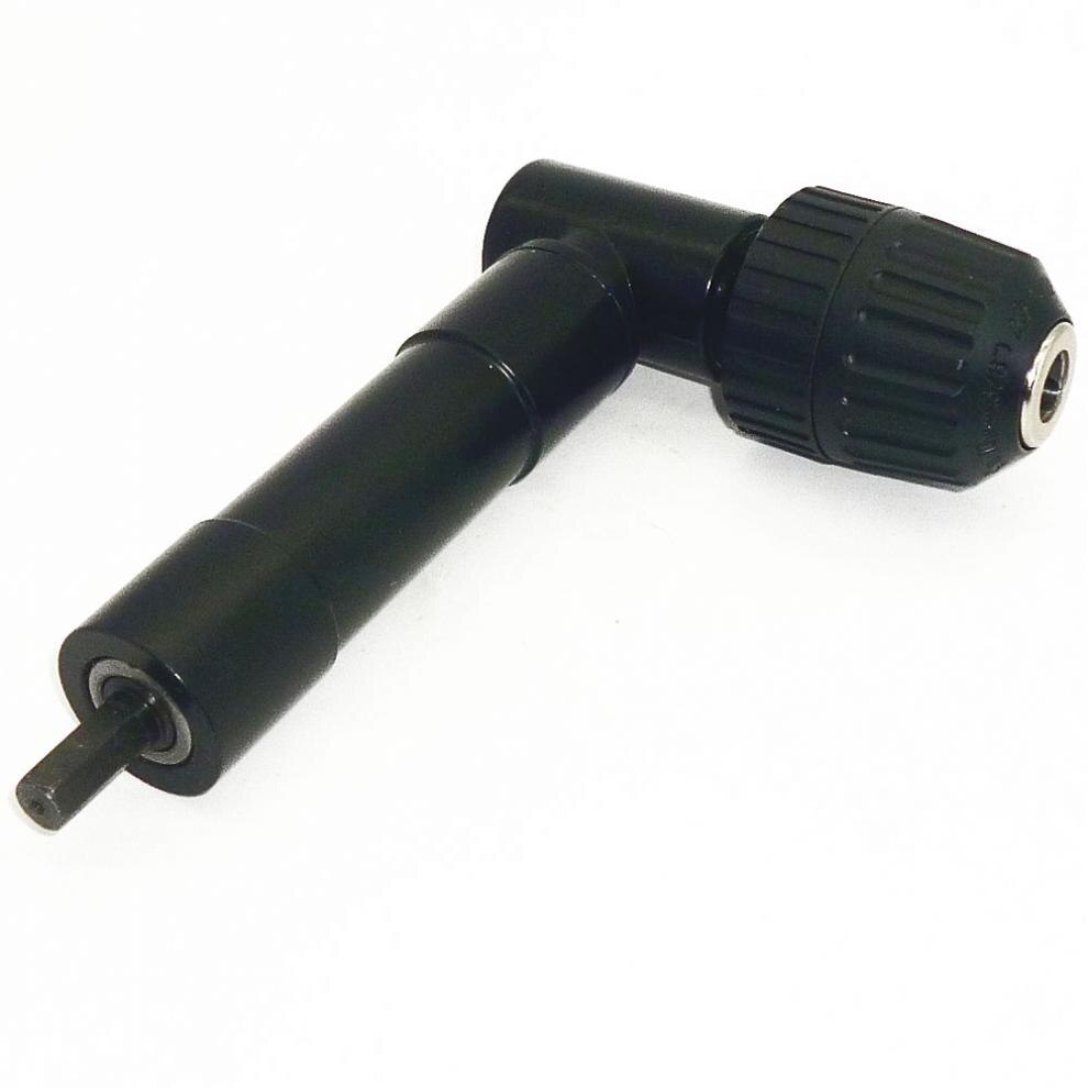 1Pc 8Mm Hex Shank Schroevendraaier Boor Hoek Driver 90 Graden Haakse 3/8in Keyless Chuck boor Adapter Stalen Body