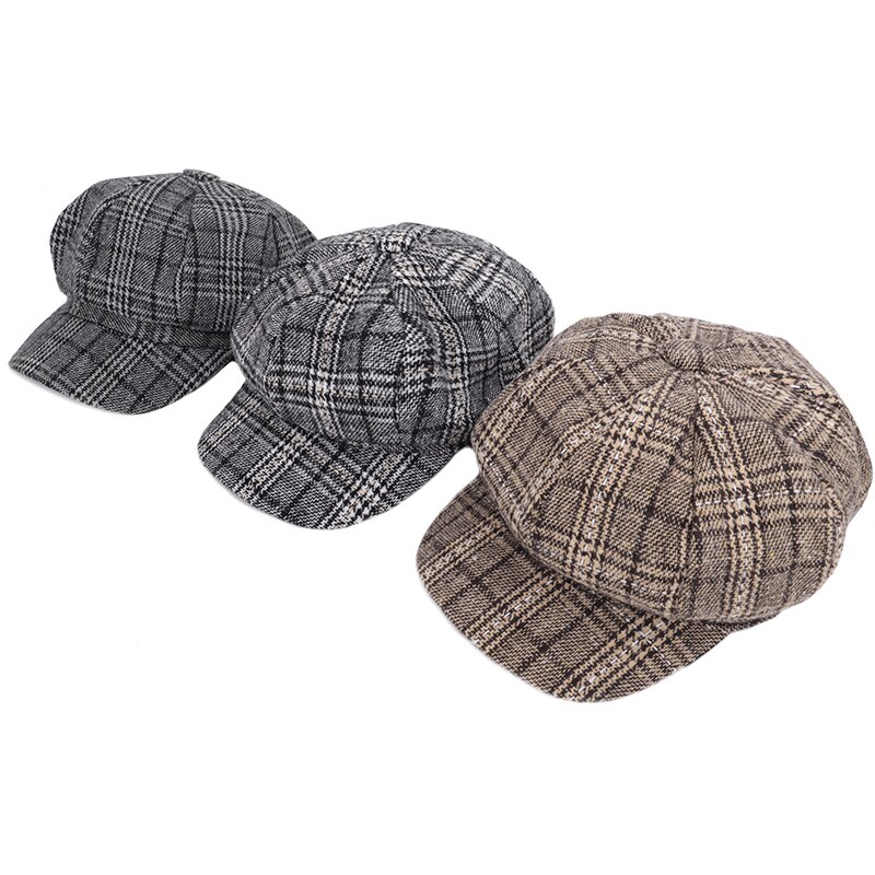 Chapeau de journal femme en laine | Grande , chapeau octogonal, nouvelle coiffure littéraire unisexe, peintre en laine, béret pour hommes