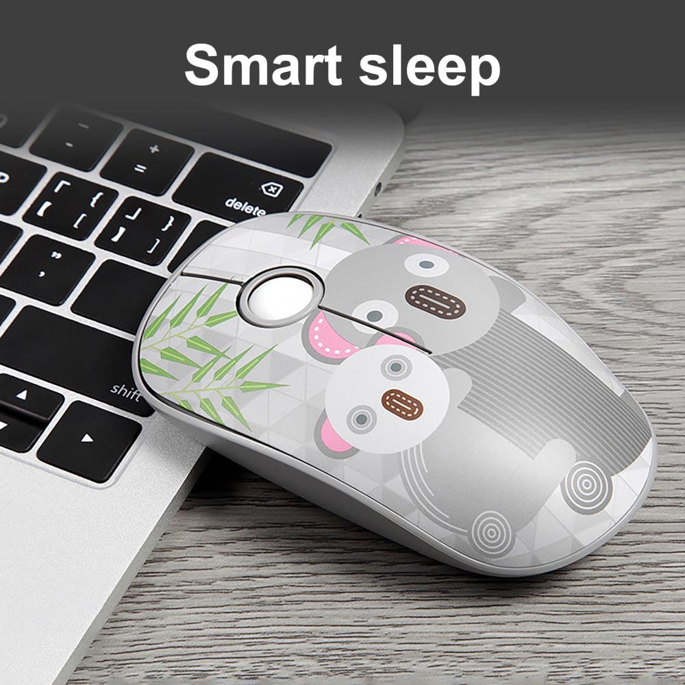 2.4G 1000 DPI Cute Animal Wireless Silent Gaming Mouse for Laptop Computer Gamer