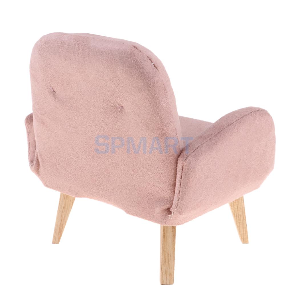 Miniature Flannelette Sofa Armchair for 1/6 Toys Figures/Blythe/BJD Dolls House Accessories