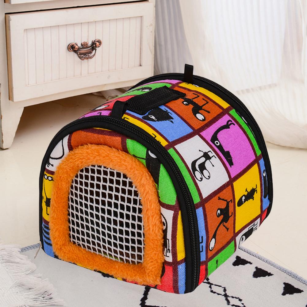 Small Animal Carrier Portable Hedgehog Travel Bag Bed House Keep Warm Ultralight Rabbit Hamster Outdoor Pet Travel Bag