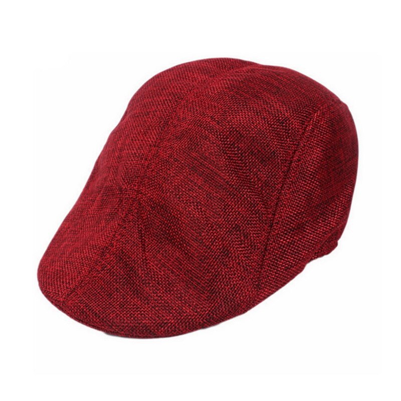 Boina de cuadros a la para hombre, sombrero clásico con elástico , gorra plana para hombre, gorro informal, gorros de: B2