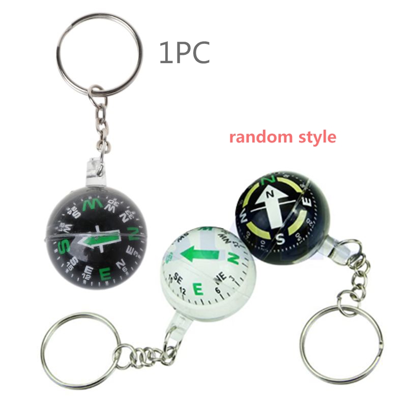 G92F Outdoor Camping Wandelen Mini Kompas Navigator Draagbare Sleutelhanger Survival Tool: Bordeaux