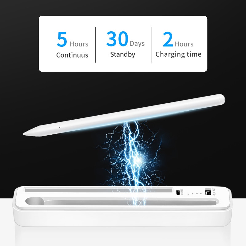 For Apple Pencil, iPad Pen For iPad Pro 3rd Gen 11/12.9 in, 6th 7th mini 5 Air 3 with Palm Rejection Wireless Charger Box