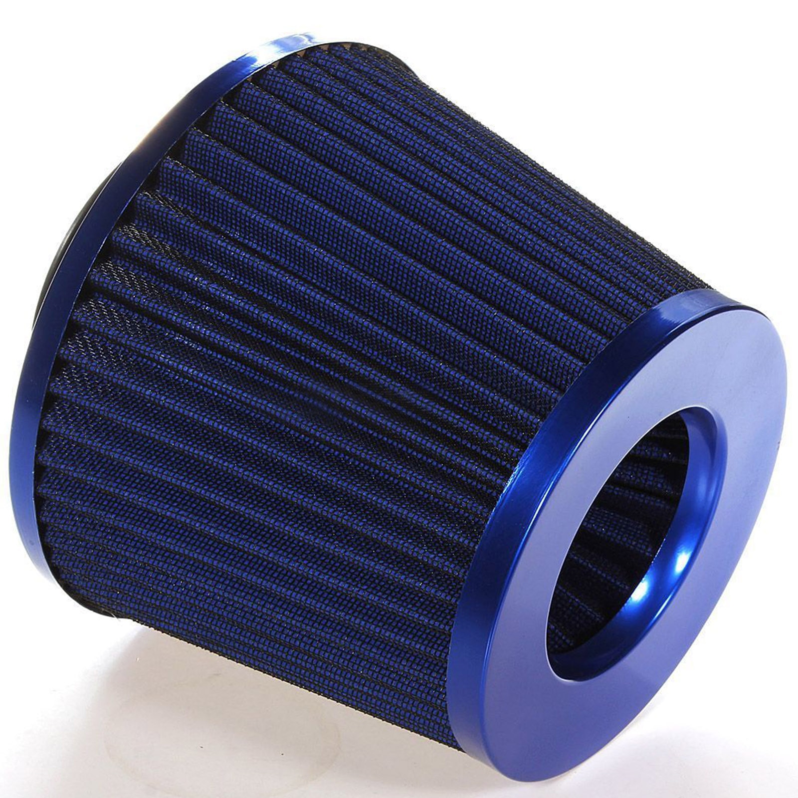 JX-LCLYL Universal Car Air Intake Filter Inductie Kit High Power Sport Mesh Cone Blauw