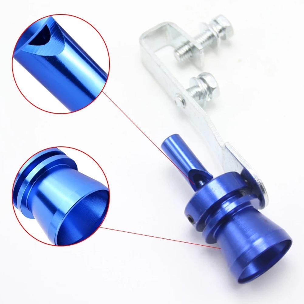 1PC uniwersalny turbosprężarka dźwięk symulator dźwięku samochodu świstak pojazdu zamontować urządzenie wydechowy tłumik robić rury gwizdek ryk samochodowy S/M