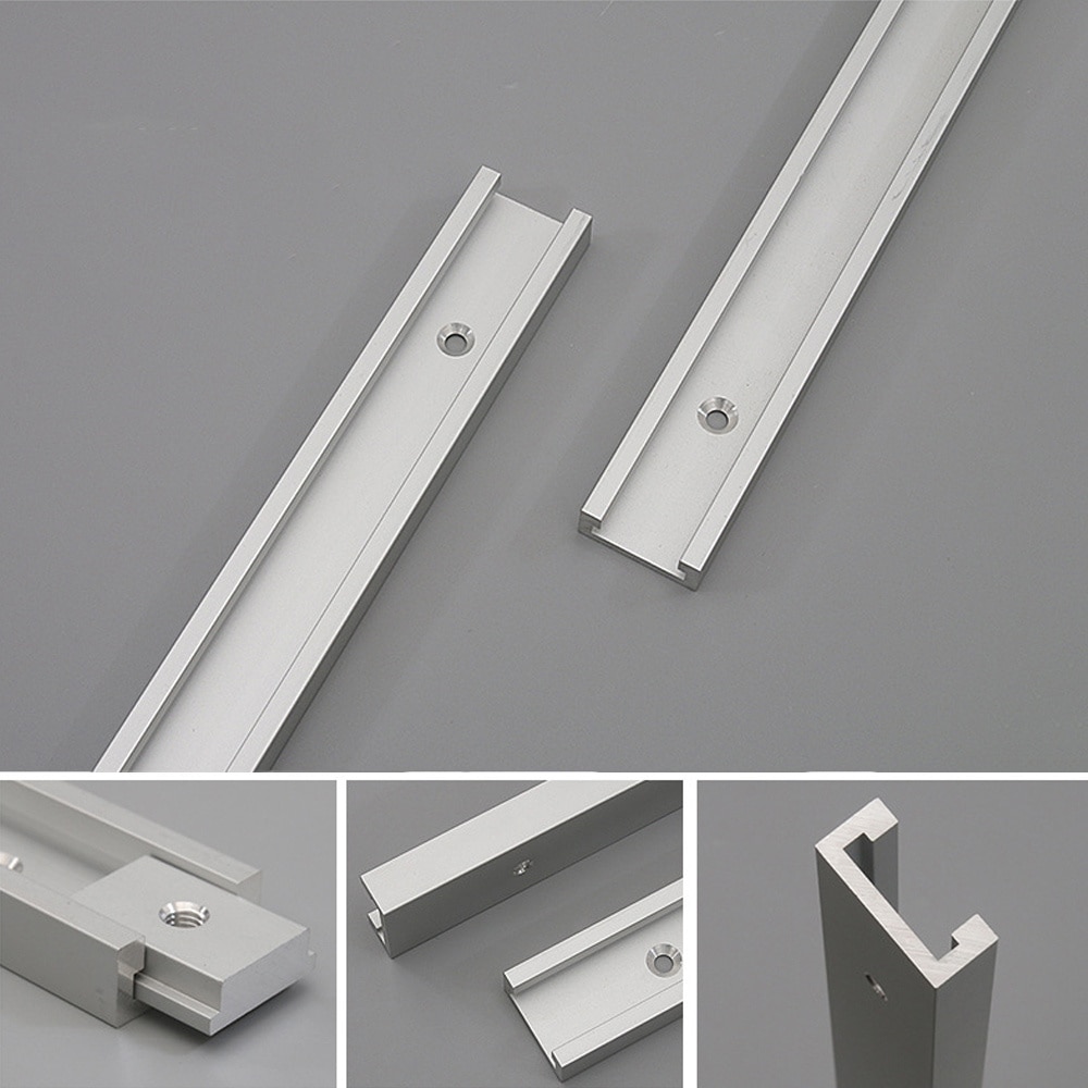 Woodworking T-slot Slide Track Aluminium Alloy T-tracks Miter Track For Woodworking Saw/Router Table Jigs Screw Slot Fastener