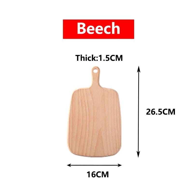Tablas de cortar sólidas de nogal negro, bandeja de madera, tabla de Pizza, tabla de cortar, utensilios de cocina para hornear, tabla adhesiva de fruta y pan: Amarillo claro