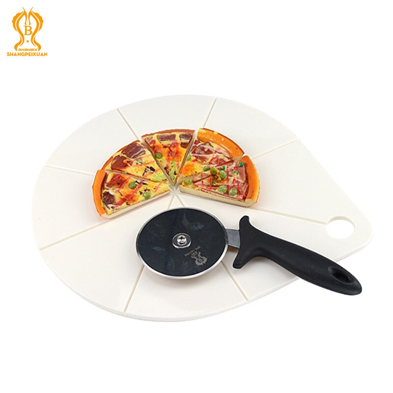 Round Pizza Cut Plate Portion Maker Plastic Pizza Even Divider Cutting Plate for 12 inch Pizza Pizza Baking Tools