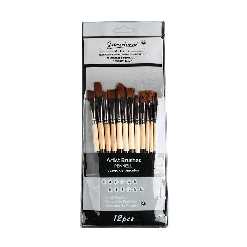 Bodhi2000 Malpinsel-Set – 10 Runde Spitzenpinsel Aus Nylon, Für Acryl, Nägel & Kunst