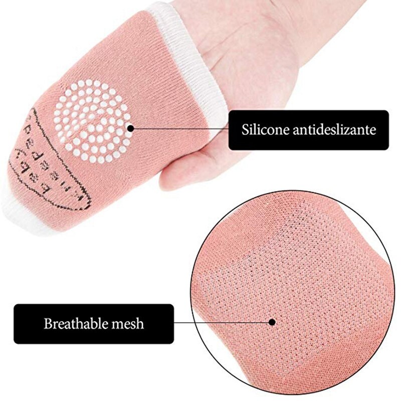 10 pares de rodilleras y coderas antideslizantes para gatear para bebés Unisex, calentador de piernas para bebés, cubierta protectora de seguridad para bebés pequeños, corta K