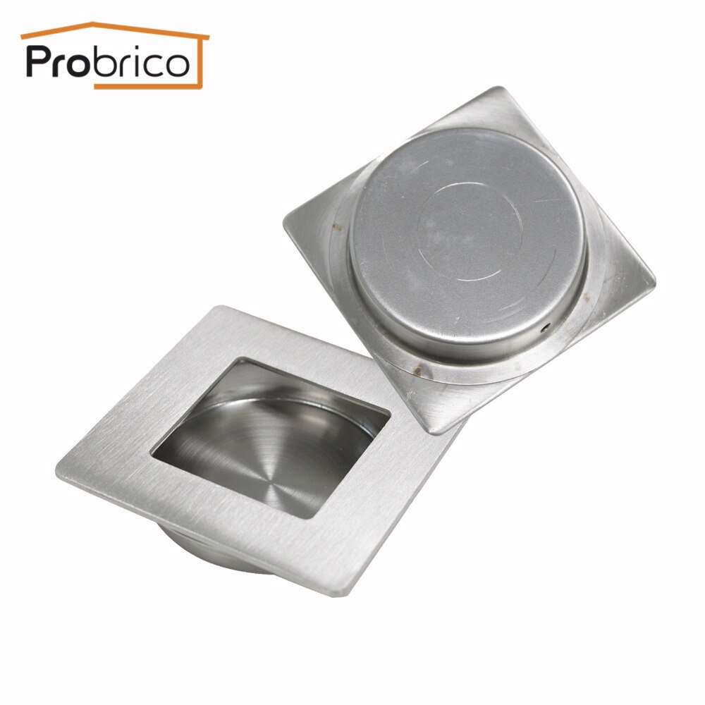 Probrico 10 PCS Modern Flush Embed Knobs Kitchen Cabinet Cupboard Door Drawer Hidden Handles Wardrobe Hidden Pulls Recessed pull