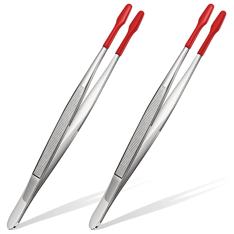 2 Pieces of Rubber Tip Tweezers PVC Silicone Precision Tweezers Laboratory Industrial Hobby Craft Tweezers Tool CNIM: Purple