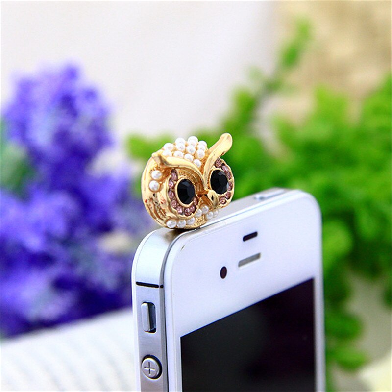 Owl-tapón antipolvo para auriculares iPhone y Samsung, conector Jack de 3,5mm, accesorios para teléfono