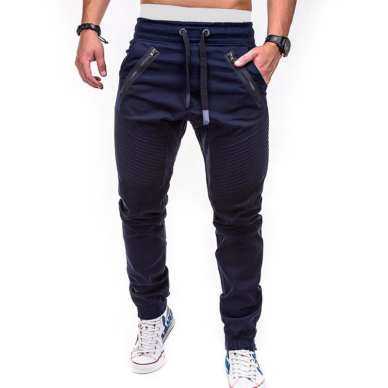 Neue Sport hosen herren hosen Hüfte-hüpfen Jogger männer Overall herren hosen lässig streetwear armee hosen männer: Marine / XXXL80-92.5(KG)