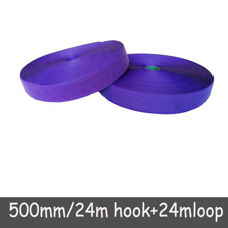 50mm Width velcros no adhesive fastener stick clothing tape sewing magic hook loop sticker strip velcroing strap stick 24 meters: Color 16