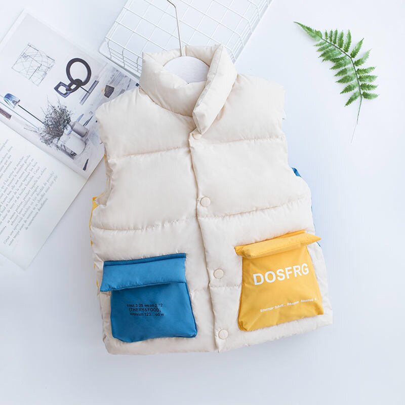 Kinderen Beneden Katoenen Vest Voor Jongens En Meisjes Kleuraanpassing Vest Voor Kinderkleding Geel: Beige / 140