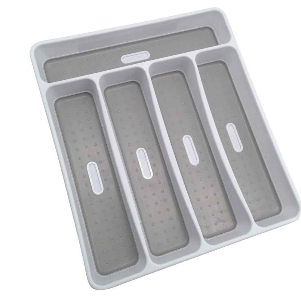Keuken Lade Organizer Tray Lepel Bestek Doos Draagbare Opslag Houder Rack Keuken Benodigdheden FP8: 5 Grid