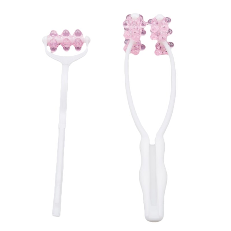 Gezichtslift massage roller bloemvormige gezichtsmassager anti-rimpel gezichtsversteviger ontspanningshuidverzorging schoonheidstool: Default Title