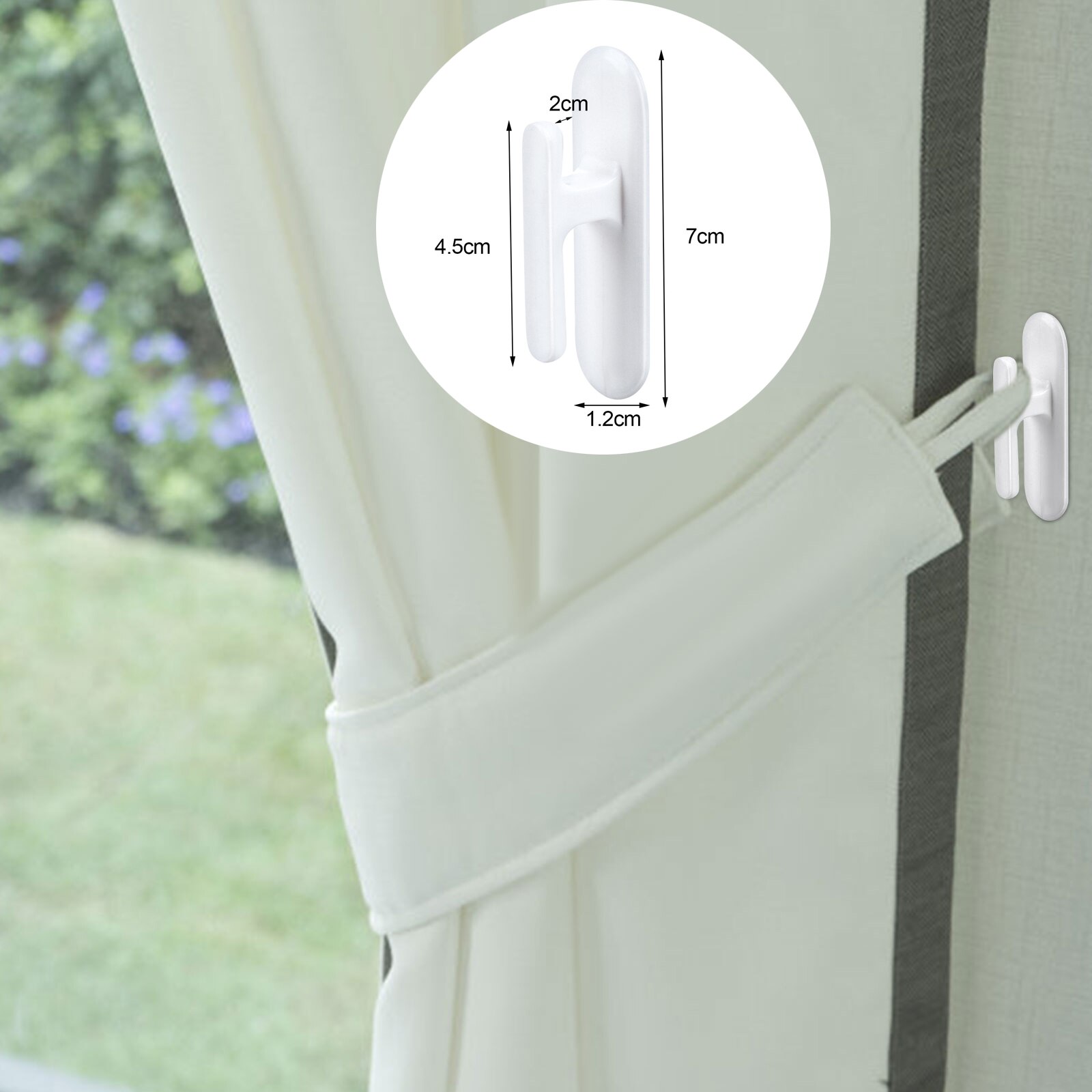 2Pcs Safety Blind Pull Cord Hooks Winder Window Cord Wrap Cleats Blinds Cord Holders Plastic Hangers