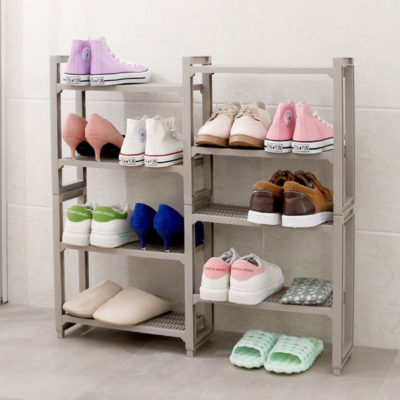 Kitchen Storage Rack Tower Assemble Plastic Bathroom Shelf Space Saving Home Organizer