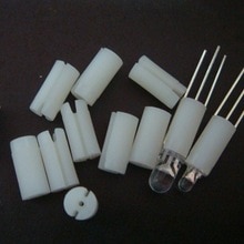 500x Wit Plastic Houders voor 3mm/5mm 3 LOOD LED 3mm/5mm cover