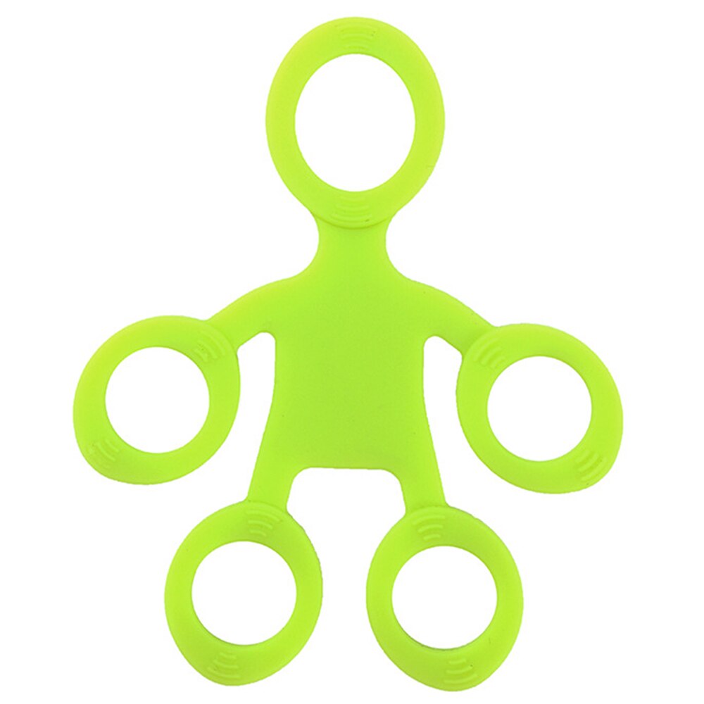 Pince à main Silicone doigt extenseur exercice tirer anneau bande Tension outil force formateur doigt exercice Fitness équipement: green