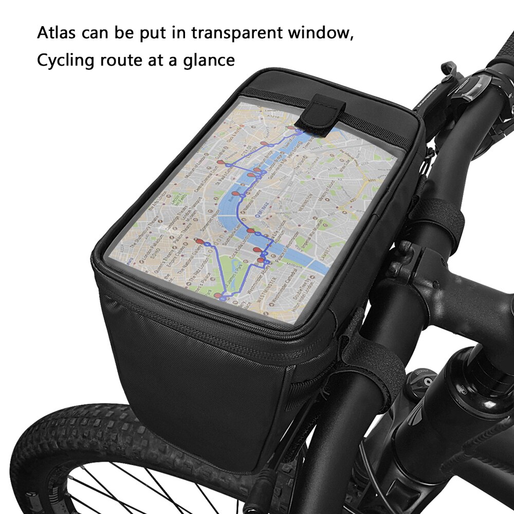 Sahoo Reizen Serie 112049 Waterdichte Touchscreen Cycling Bike Fiets Kaart Mouw Stuurtas Pak Fietstas Mand Telefoon Camera