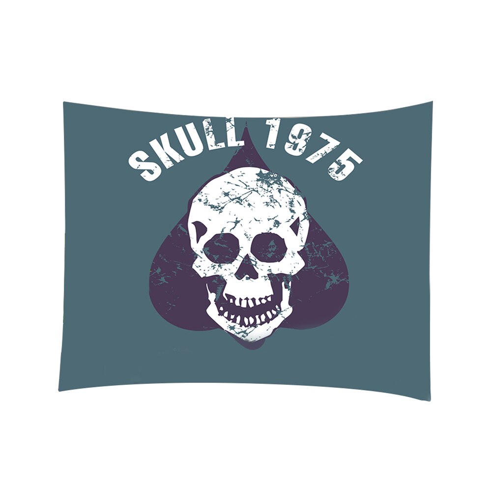 Wall Tapestry, Skull Print Household Wall Tapestry Halloween Wall Hanging Carpet Decorative Cloth: 6