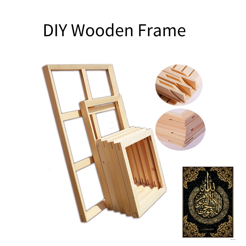 Marco de madera Natural para decoración del hogar, marco de fotos de madera, cuadro de lienzo, colgador de póster para decoración de dormitorio