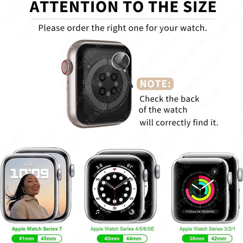 Funda protectora de pantalla para Apple Watch 44mm 45mm 40mm 41mm funda dura de parachoques trasero delantero de PC para iwatch 9 8 7 6 5 4 cambio a Ultra