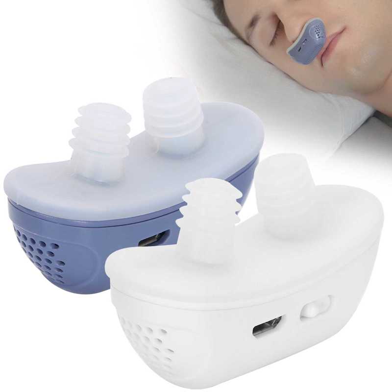 Slaap Snurken Elektrische Anti Snurken Apparaat Usb Huishoudelijke Unisex Draagbare Snore Stopper Voor Slaap Helpen Slapeloosheid Gezondheid