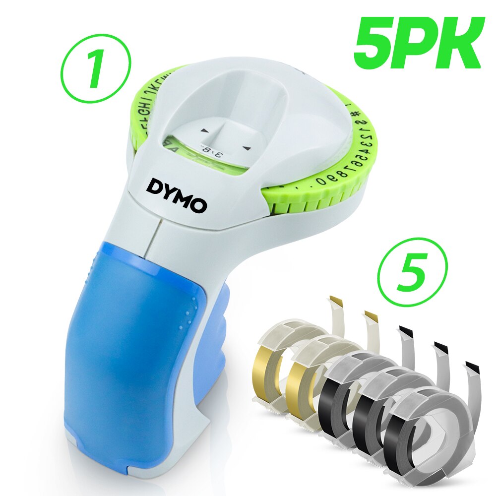 Dymo 12965 ręczna drukarka etykiet 9mm 3D tłoczenie taśma z etykietami do Dymo maszyna do etykietowania ręczna drukarka do etykiet 12965 DIY etykieta wstążka: 15